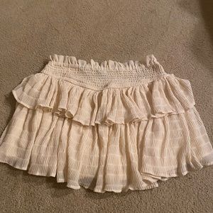 Cream Forever21 skirt